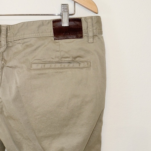 HUGO BOSS Khakis Regular Fit Cropped Flat Front Size 38 - Picture 6 of 12